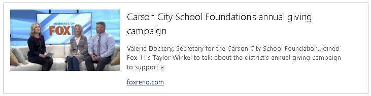 Click on this image to watch the interview with Foundation Secretary Valerie Dockery